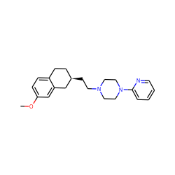 COc1ccc2c(c1)C[C@H](CCN1CCN(c3ccccn3)CC1)CC2 ZINC000013470688