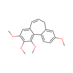 COc1ccc2c(c1)CC=Cc1cc(OC)c(OC)c(OC)c1-2 ZINC000029467066