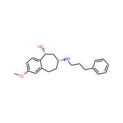 COc1ccc2c(c1)CC[C@@H](NCCCc1ccccc1)C[C@H]2O ZINC000299840286