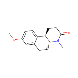 COc1ccc2c(c1)CC[C@@H]1[C@@H]2CCC(=O)N1C ZINC000013861380