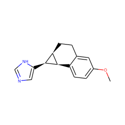 COc1ccc2c(c1)CC[C@@H]1[C@H](c3cnc[nH]3)[C@H]21 ZINC000013554829