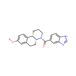 COc1ccc2c(c1)CC[C@@H]1[C@H]2CCCN1C(=O)c1ccc2[nH]cnc2c1 ZINC000117435840