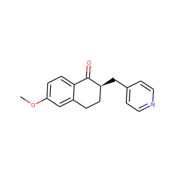 COc1ccc2c(c1)CC[C@H](Cc1ccncc1)C2=O ZINC000013824064