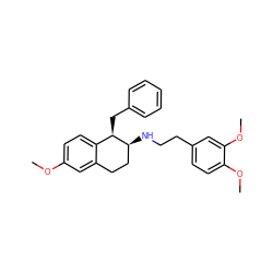 COc1ccc2c(c1)CC[C@H](NCCc1ccc(OC)c(OC)c1)[C@@H]2Cc1ccccc1 ZINC000000588268