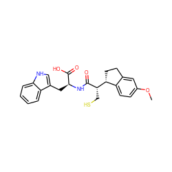 COc1ccc2c(c1)CC[C@H]2[C@H](CS)C(=O)N[C@@H](Cc1c[nH]c2ccccc12)C(=O)O ZINC000013444216