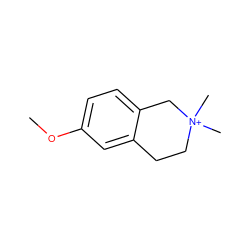 COc1ccc2c(c1)CC[N+](C)(C)C2 ZINC000033641899