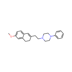 COc1ccc2c(c1)CCC(CCN1CCN(c3ccccc3)CC1)=C2 ZINC000013760539