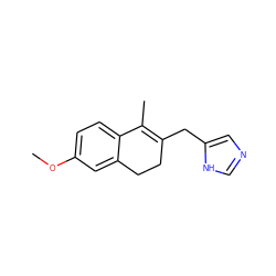 COc1ccc2c(c1)CCC(Cc1cnc[nH]1)=C2C ZINC000000003012