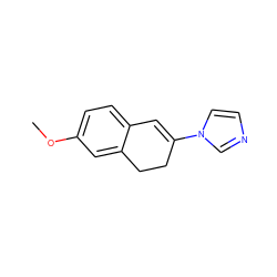 COc1ccc2c(c1)CCC(n1ccnc1)=C2 ZINC000013684555