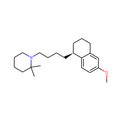 COc1ccc2c(c1)CCC[C@@H]2CCCCN1CCCCC1(C)C ZINC000013678041