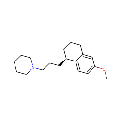 COc1ccc2c(c1)CCC[C@@H]2CCCN1CCCCC1 ZINC000013678014