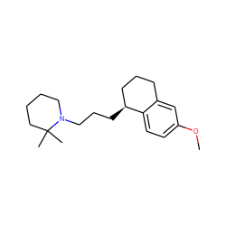COc1ccc2c(c1)CCC[C@@H]2CCCN1CCCCC1(C)C ZINC000013678022