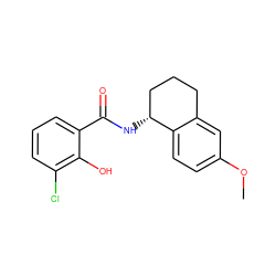 COc1ccc2c(c1)CCC[C@H]2NC(=O)c1cccc(Cl)c1O ZINC000114425065