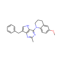 COc1ccc2c(c1)CCCN2c1nc(C)nc2c(Cc3ccccc3)c[nH]c12 ZINC001772589462