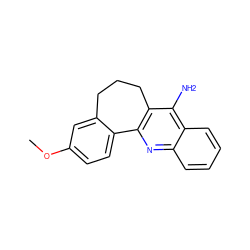 COc1ccc2c(c1)CCCc1c-2nc2ccccc2c1N ZINC000000022437