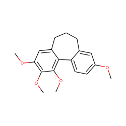 COc1ccc2c(c1)CCCc1cc(OC)c(OC)c(OC)c1-2 ZINC000001597367