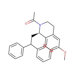 COc1ccc2c(c1)CCN(C(C)=O)[C@@H]2CC(c1ccccc1)c1ccccc1 ZINC000028455598