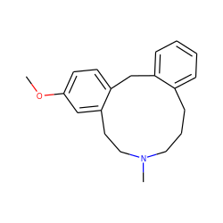 COc1ccc2c(c1)CCN(C)CCCc1ccccc1C2 ZINC000028711630