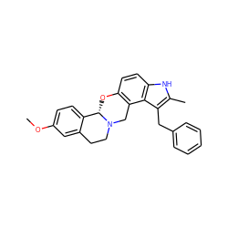 COc1ccc2c(c1)CCN1Cc3c(ccc4[nH]c(C)c(Cc5ccccc5)c34)O[C@@H]21 ZINC000013474871