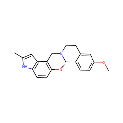 COc1ccc2c(c1)CCN1Cc3c(ccc4[nH]c(C)cc34)O[C@@H]21 ZINC000026148343