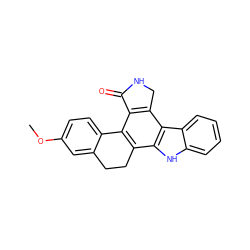 COc1ccc2c(c1)CCc1c-2c2c(c3c1[nH]c1ccccc13)CNC2=O ZINC000040952216