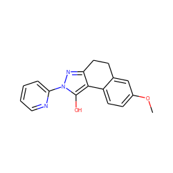 COc1ccc2c(c1)CCc1nn(-c3ccccn3)c(O)c1-2 ZINC000101463440