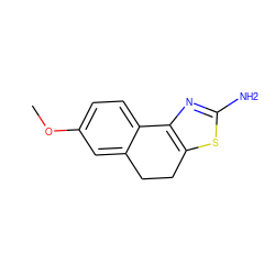 COc1ccc2c(c1)CCc1sc(N)nc1-2 ZINC000000060898