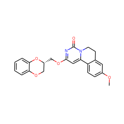 COc1ccc2c(c1)CCn1c-2cc(OC[C@@H]2COc3ccccc3O2)nc1=O ZINC000213635778