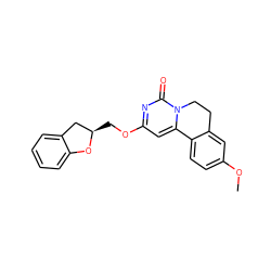 COc1ccc2c(c1)CCn1c-2cc(OC[C@@H]2Cc3ccccc3O2)nc1=O ZINC000209692324