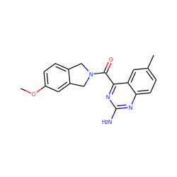 COc1ccc2c(c1)CN(C(=O)c1nc(N)nc3ccc(C)cc13)C2 ZINC000146709779