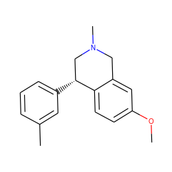 COc1ccc2c(c1)CN(C)C[C@H]2c1cccc(C)c1 ZINC000095562506