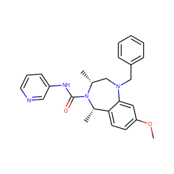 COc1ccc2c(c1)N(Cc1ccccc1)C[C@@H](C)N(C(=O)Nc1cccnc1)[C@H]2C ZINC001772599140