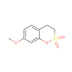 COc1ccc2c(c1)OS(=O)(=O)CC2 ZINC000096914370