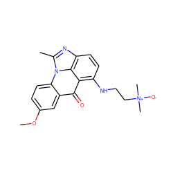 COc1ccc2c(c1)c(=O)c1c(NCC[N+](C)(C)[O-])ccc3nc(C)n2c31 ZINC000101446269