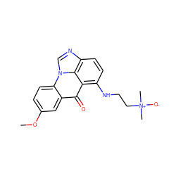 COc1ccc2c(c1)c(=O)c1c(NCC[N+](C)(C)[O-])ccc3ncn2c31 ZINC000101446242