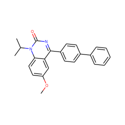 COc1ccc2c(c1)c(-c1ccc(-c3ccccc3)cc1)nc(=O)n2C(C)C ZINC000045371968