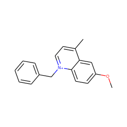 COc1ccc2c(c1)c(C)cc[n+]2Cc1ccccc1 ZINC000000285911