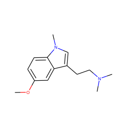 COc1ccc2c(c1)c(CCN(C)C)cn2C ZINC000013584505