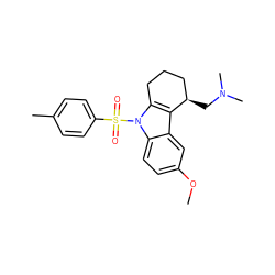 COc1ccc2c(c1)c1c(n2S(=O)(=O)c2ccc(C)cc2)CCC[C@H]1CN(C)C ZINC000028106358