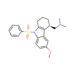 COc1ccc2c(c1)c1c(n2S(=O)(=O)c2ccccc2)CCC[C@H]1CN(C)C ZINC000026665738