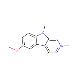 COc1ccc2c(c1)c1cc[n+](C)cc1n2C ZINC000036287008