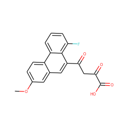 COc1ccc2c(c1)cc(C(=O)CC(=O)C(=O)O)c1c(F)cccc12 ZINC000096937908