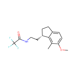 COc1ccc2c(c1C)[C@H](CCNC(=O)C(F)(F)F)CC2 ZINC000013491235