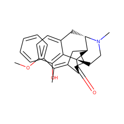 COc1ccc2c(c1O)[C@]13CCN(C)[C@@H](C2)[C@]12CCC(=O)[C@H]3/C(=C(\C)c1ccccc1)C2 ZINC000100872450