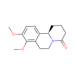COc1ccc2c(c1OC)CCN1C(=O)CCC[C@H]21 ZINC000299854527
