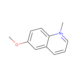 COc1ccc2c(ccc[n+]2C)c1 ZINC000000270660