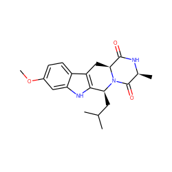 COc1ccc2c3c([nH]c2c1)[C@H](CC(C)C)N1C(=O)[C@H](C)NC(=O)[C@@H]1C3 ZINC000231390513