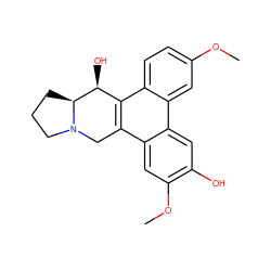 COc1ccc2c3c(c4cc(OC)c(O)cc4c2c1)CN1CCC[C@H]1[C@H]3O ZINC000006018879