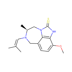 COc1ccc2c3c1[nH]c(=S)n3C[C@H](C)N(C=C(C)C)C2 ZINC000101641755