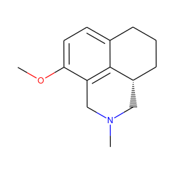 COc1ccc2c3c1CN(C)C[C@H]3CCC2 ZINC000027715944